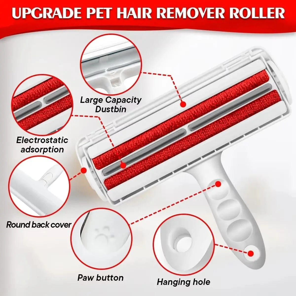 Reusable Pet Hair Remover – Washable Lint Roller