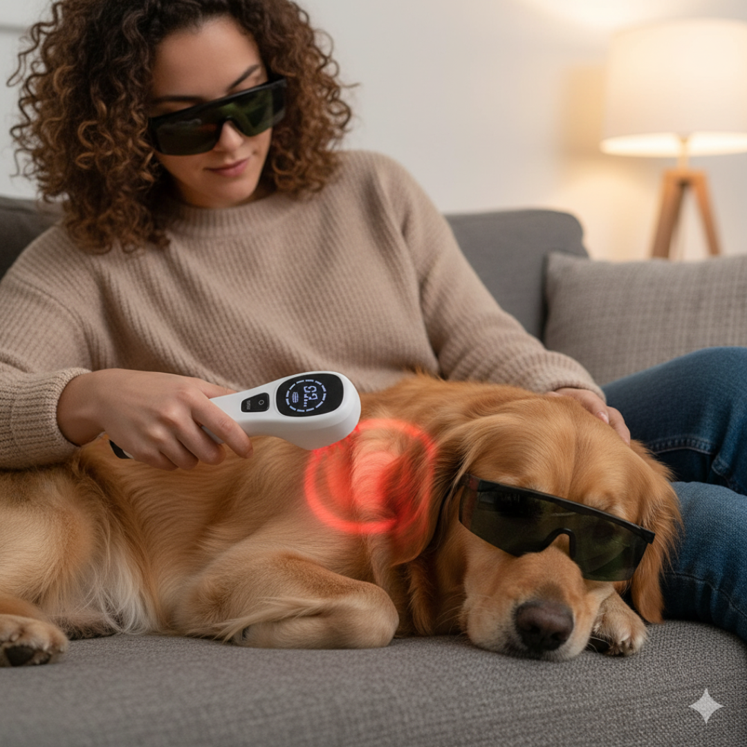 Dual-Wave Red Light Therapy Device for Dogs (808 nm + 650 nm)