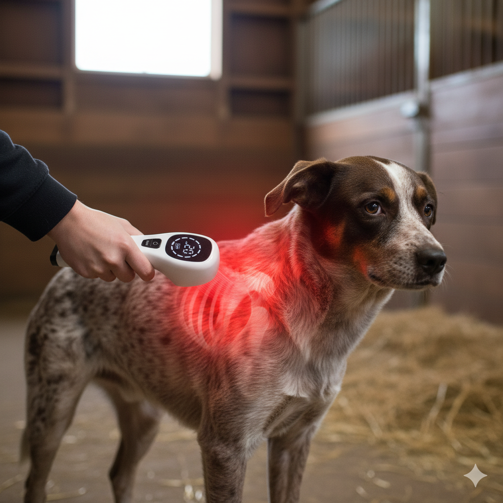 Dual-Wave Red Light Therapy Device for Dogs (808 nm + 650 nm)