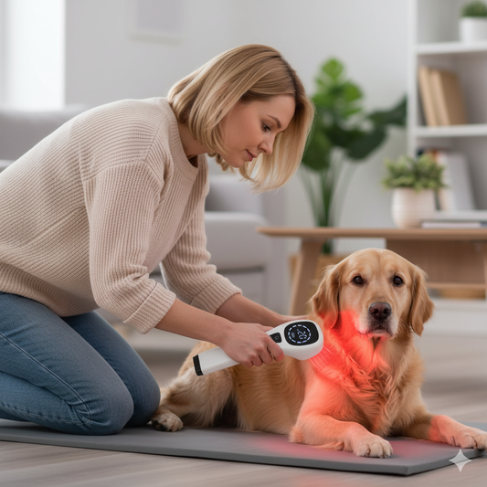 Dual-Wave Red Light Therapy Device for Dogs (808 nm + 650 nm)