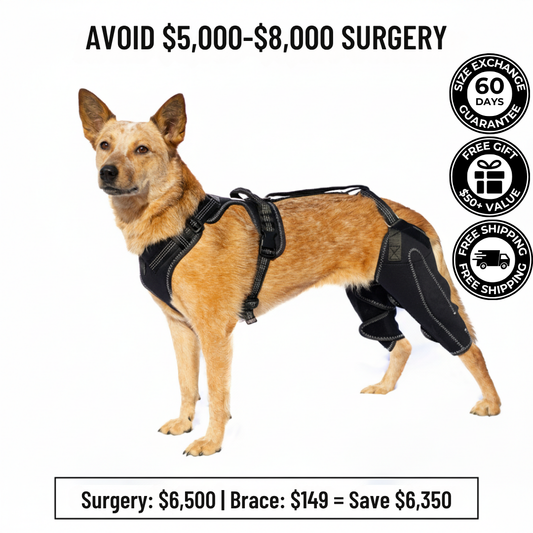 Dual-Leg Hinged Knee Support Harness for Dogs